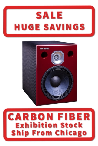 Wayne Jones Audio 10″ 2-Way Powered Carbon Fiber Studio Monitors (pair) 650 Watt each
