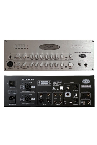 WJBA 2800 Watt (2x1400W) Twin DI Bass Guitar Amplifier